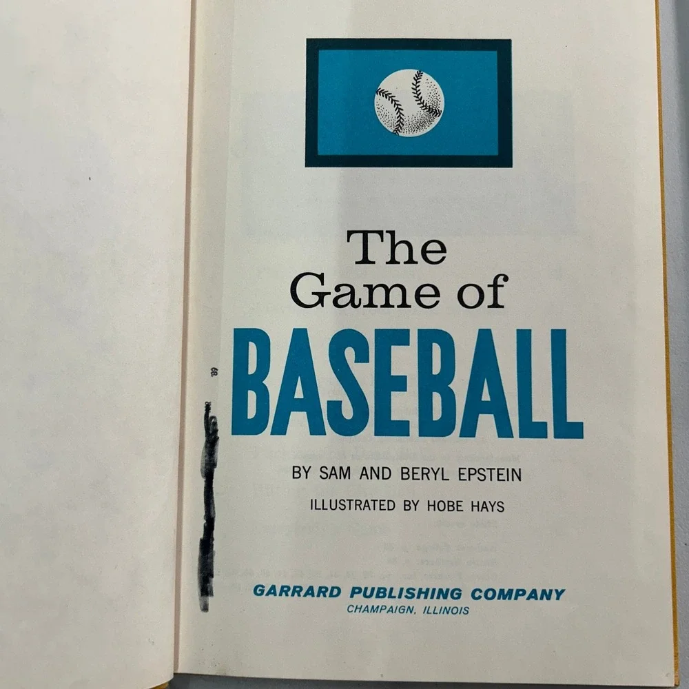The Game of Baseball Epstein 1965 Illustrated Sports Guide Garrard‎